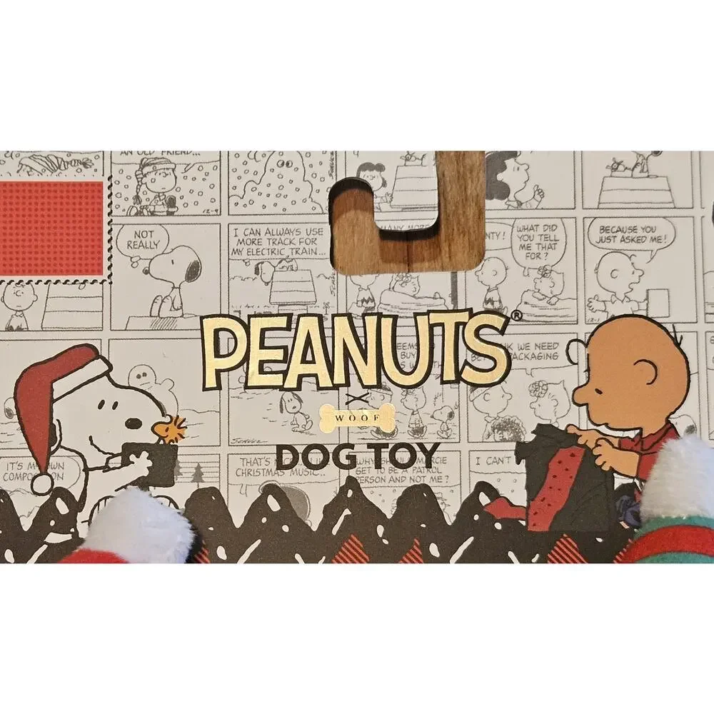 Peanuts Woodstock Snoopy Dog Toy Set Christmas New Squeaky